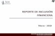 REPORTE DE INCLUSIÓN FINANCIERA