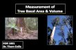 Measurement of Tree Basal Area & Volume - UNB