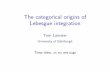 The categorical origins of Lebesgue integration