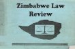 THE ZIMBABWE LAW REVIEW
