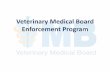 Veterinary Medical Board Enforcement Program - California