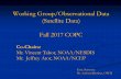 Working Group/Observational Data (Satellite Data) Fall ...