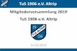 TuS 1906 e.V. Altrip Mitgliederversammlung 2019 TuS 1906 e ...
