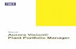Manual Aurora Vision® Plant Portfolio Manager