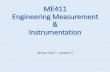 ME411 Engineering Measurement & Instrumentation
