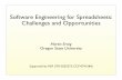 Software Engineering for Spreadsheets: Challenges and ...