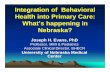 Integration of Behavioral Health into Primary Care: What’s ...