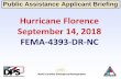 Hurricane Florence September 14, 2018 FEMA-4393-DR-NC