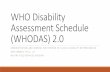 WHO Disability Assessment Schedule (WHODAS) 2