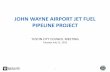 JOHN WAYNE AIRPORT JET FUEL PIPELINE PROJECT