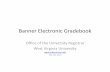Banner Electronic Gradebook
