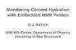 Monitoring Cement Hydration with Embedded NMR Probes