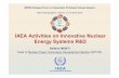 IAEA Activities on Innovative Nuclear Energy Systems R&D