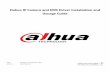 Dahua IP Camera and NVR Driver Installation and Usuage Guide
