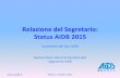 Relazione)del)Segretario:)) Status)AIDB)2015)
