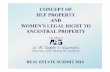 CONCEPT OF HUF PROPERTY AND WOMEN’S LEGAL RIGHT …