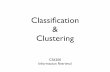 Classiﬁcation Clustering