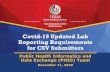 COVID-19 Updated Lab Reporting Requirements for CSV …
