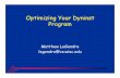 Optimizing Your Dyninst Program - research.cs.wisc.edu