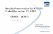 Results Presentation for FY2020 Ended December 31, 2020 ...