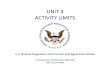 UNIT 4 ACTIVITY LIMITS - nrc.gov