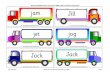 Phase 3 decodable words on trucks for DfES Letters and ...