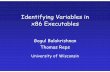 Identifying Variables in x86 Executables
