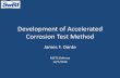 Development of Accelerated Corrosion Test Method