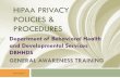 HIPAA PRIVACY POLICIES & PROCEDURES