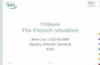 Tritium The French situation - METI
