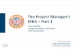 The Project Manager’s MBA – Part 1