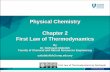Physical Chemistry Chapter 2 First Law of Thermodynamics