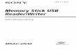Memory Stick USB Reader/Writer - sony.be