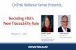 Decoding FDA’s New Traceability Rule