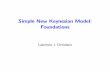Simple New Keynesian Model: Foundations