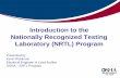 Introduction to the Nationally Recognized Testing ...