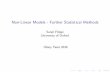 Non-Linear Models - Further Statistical Methods