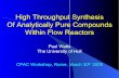 High Throughput Synthesis Of Analytically Pure Compounds ...