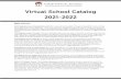 Virtual School Catalog 2021-2022