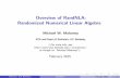 Overview of RandNLA: Randomized Numerical Linear Algebra