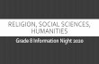 RELIGION, SOCIAL SCIENCES, HUMANITIES