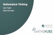 Mathematical Thinking - nehantsandsurreymathshub.co.uk