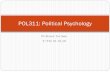 POL311: Political Psychology