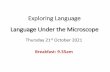Exploring Language Language Under the ... - ttsonline.net