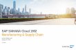 SAP S/4HANA Cloud 1902 Manufacturing & Supply Chain