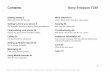 Contents Sony Ericsson T230 - Telekomunikacije
