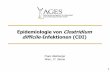 Epidemiologie von Clostridium difficile-Infektionen (CDI)
