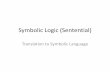 Symbolic Logic (Sentential) - Vtext