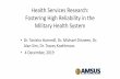 Health Services Research: Fostering High Reliability in ...