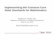 Implementing the Common Core State Standards for …